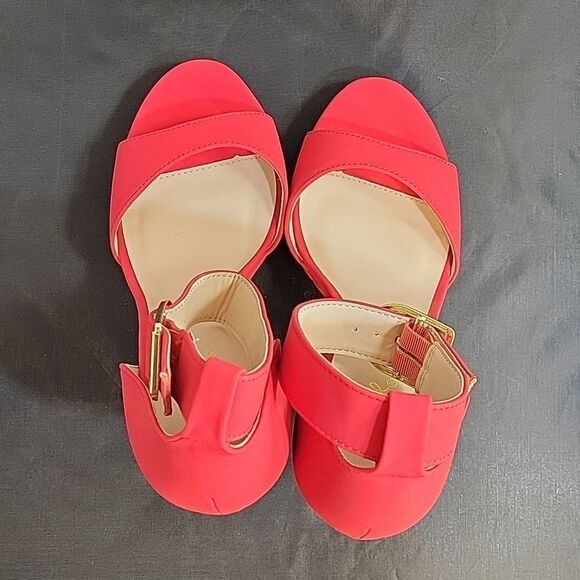 BRAND NEW QUPID ADJUSTABLE BUCKLE ANKLE STRAP OPEN TOE HIGH HEEL OPEN TOE SANDAL - Picture 6 of 14